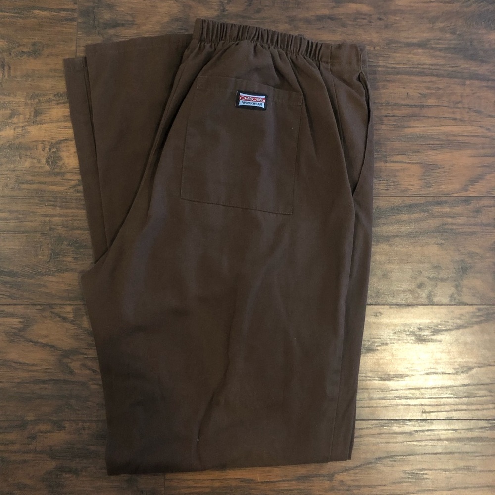 Brown Cherokee scrub pants